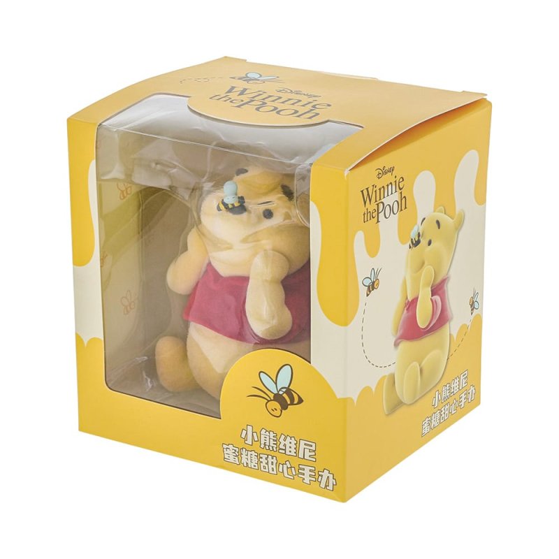 Flocked Winnie the Pooh Figurine - Afbeelding 4