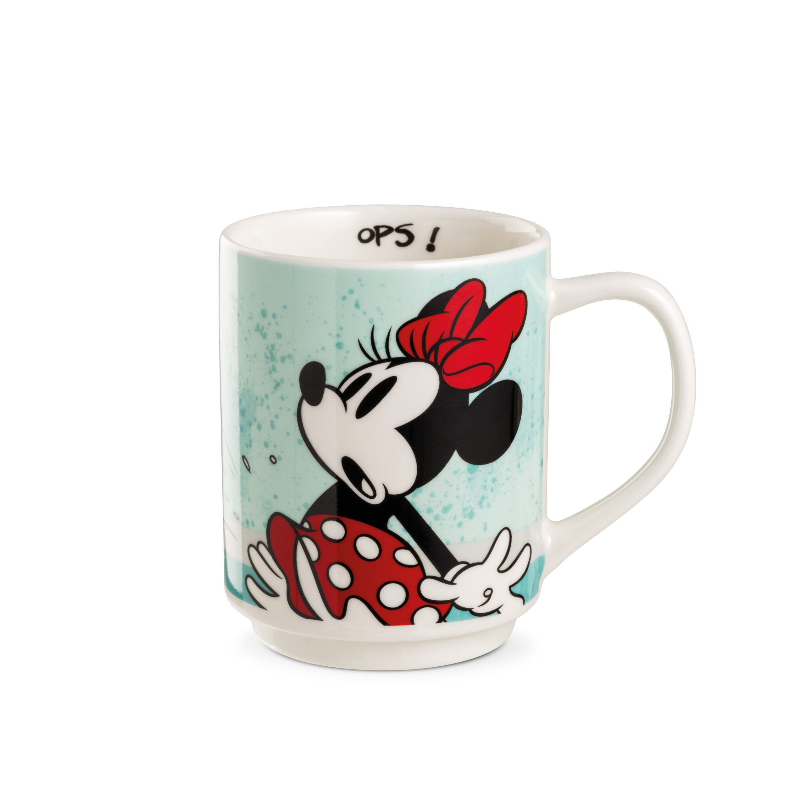 Minnie Mouse Mok Stapelbaar Turquoise