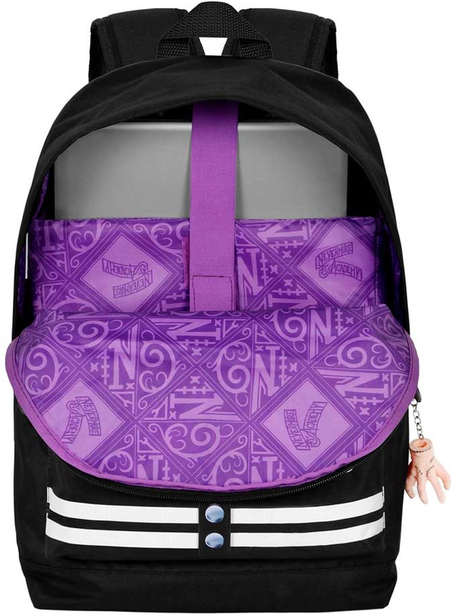 Retro - Oxford - Rugzak Wednesday Varsity - Zwart - Afbeelding 3