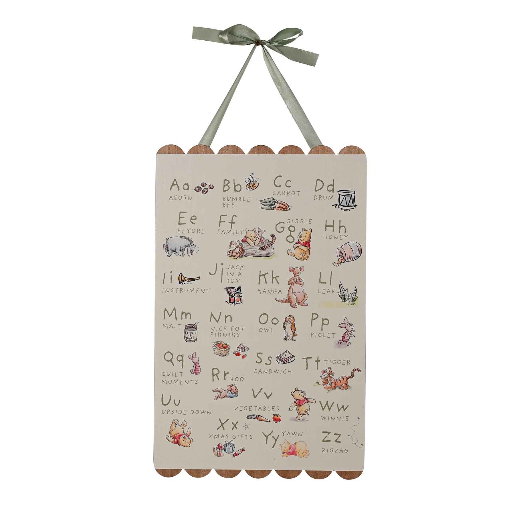 Winnie the Pooh ABC plaquette
