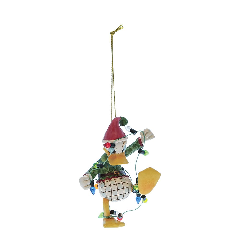Donald Duck verpakt in lichtjes hangend ornament