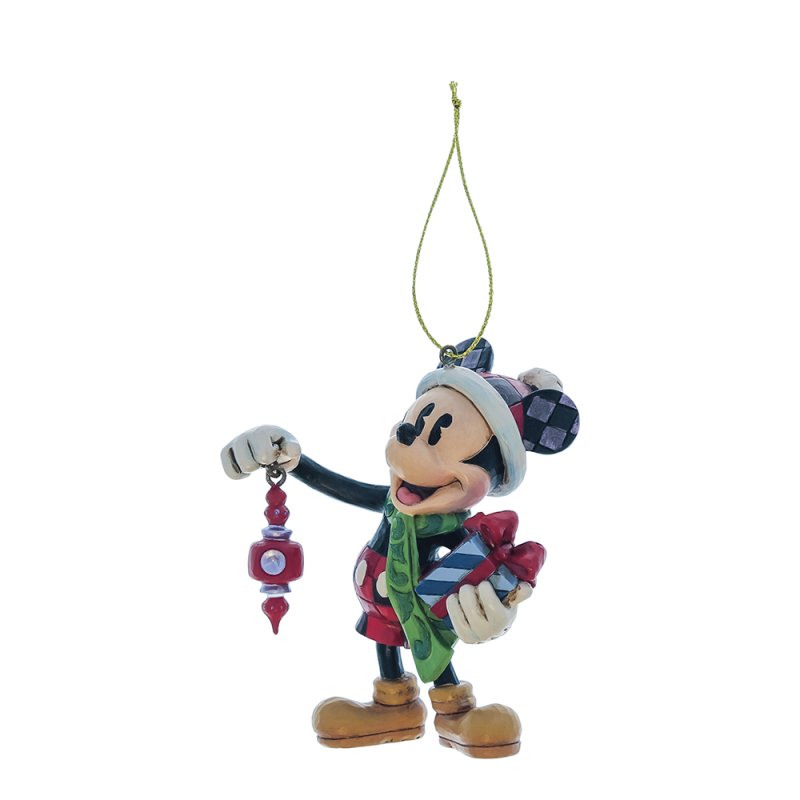 Mickey met cadeautjes hangend ornament