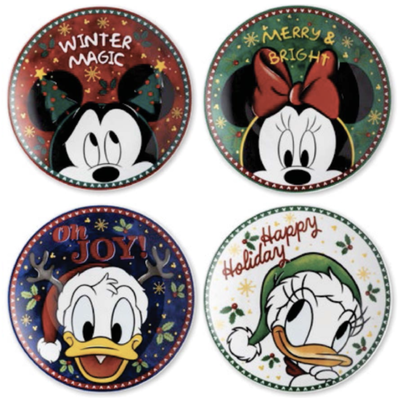 Kerstborden Set van 4 in Bewaarblik