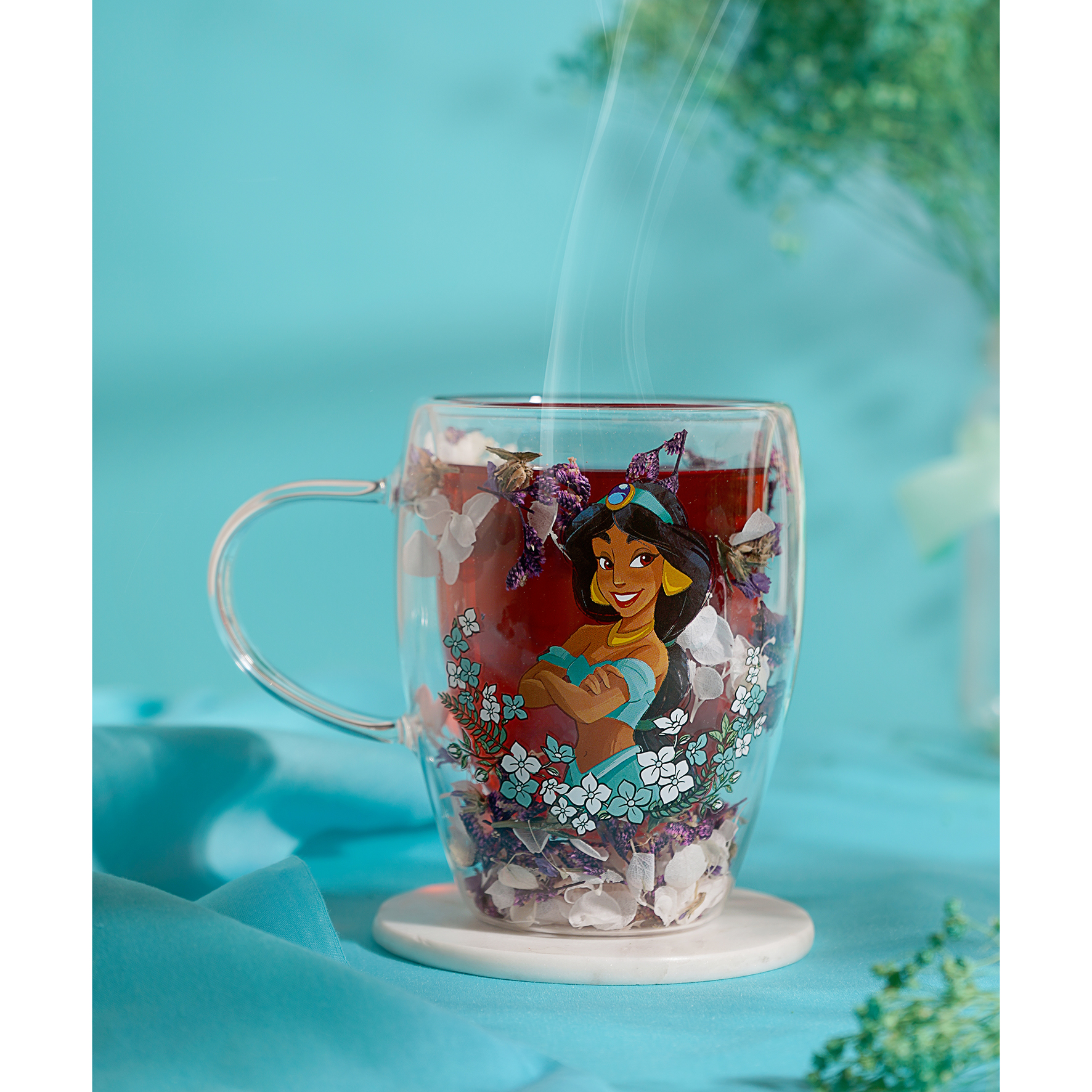 Dubbelwandig Theeglas Disney Prinses Jasmine - Afbeelding 3