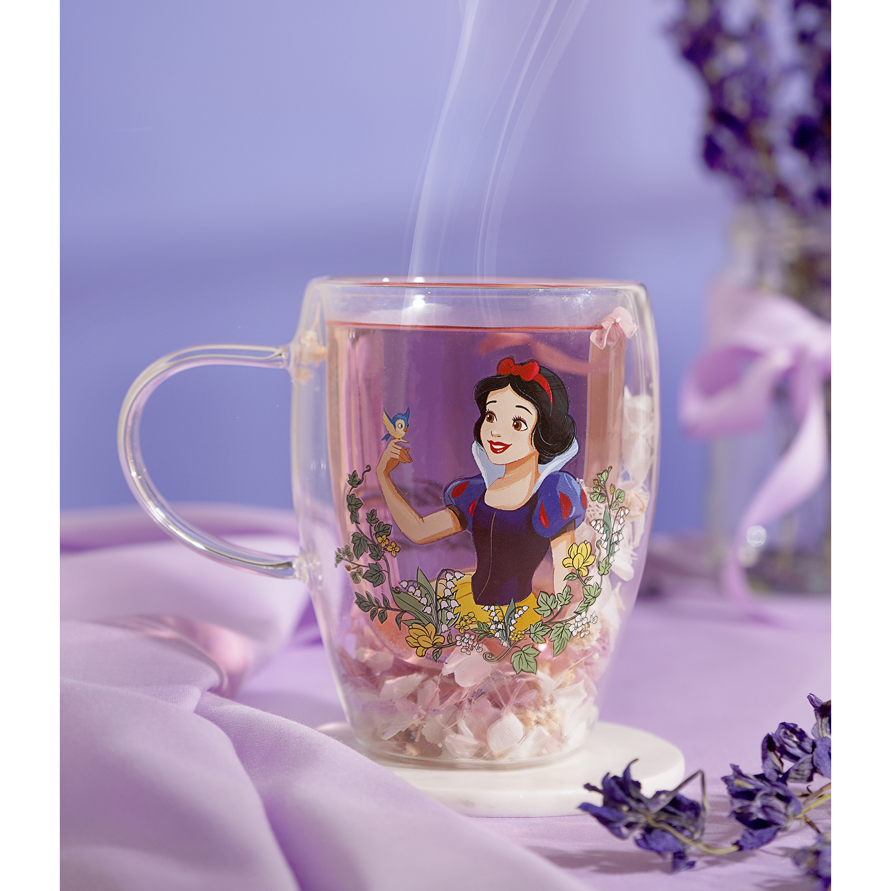 Dubbelwandig Theeglas Disney Prinses Sneeuwitje - Afbeelding 3